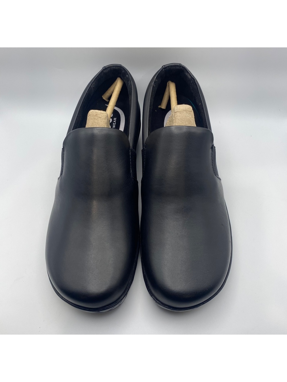 Klogs Maven Black Leather Slip-On Shoes Size 6 Medium
